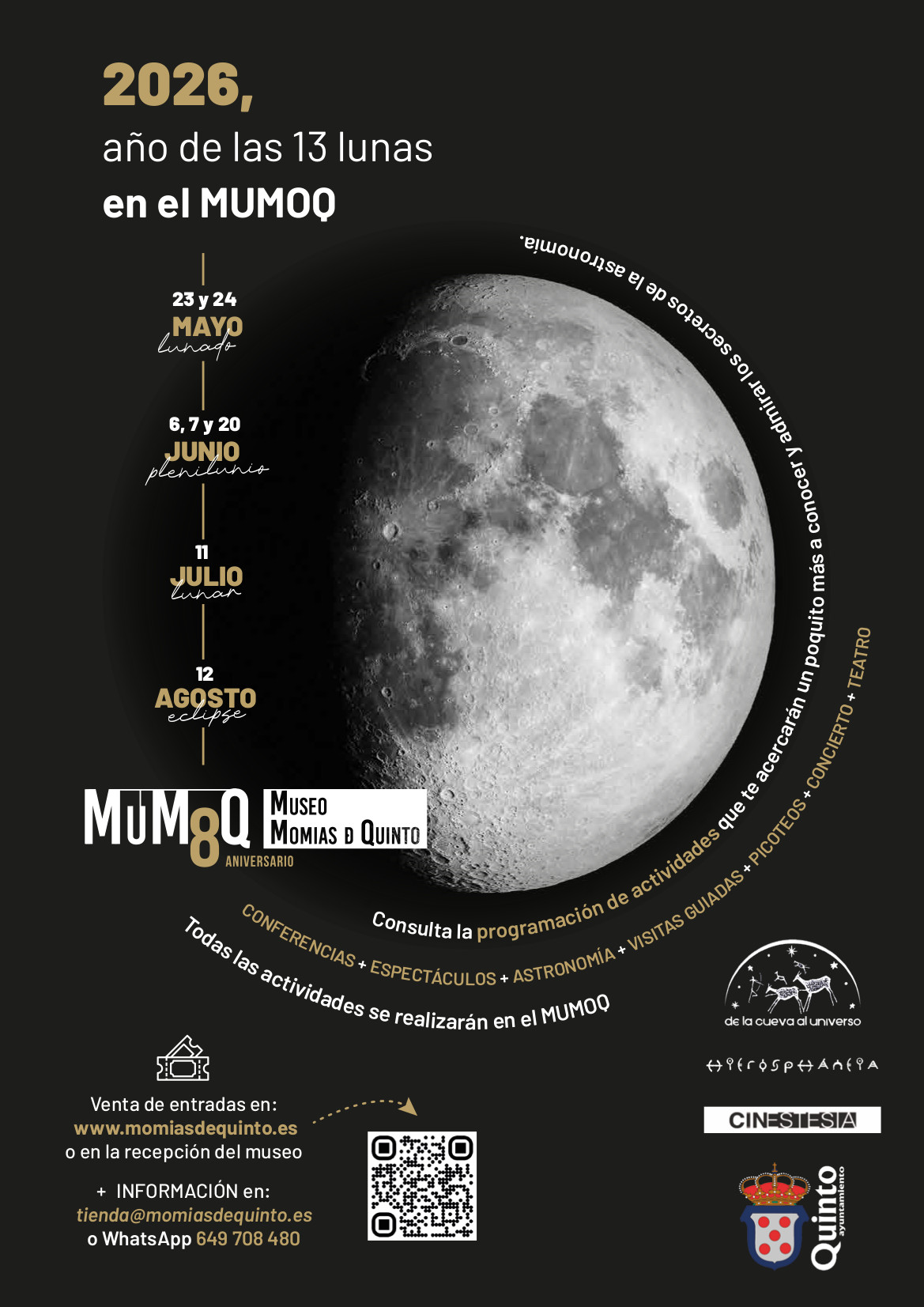 Entradas para el ciclo eclipse - 8º aniversario del museo